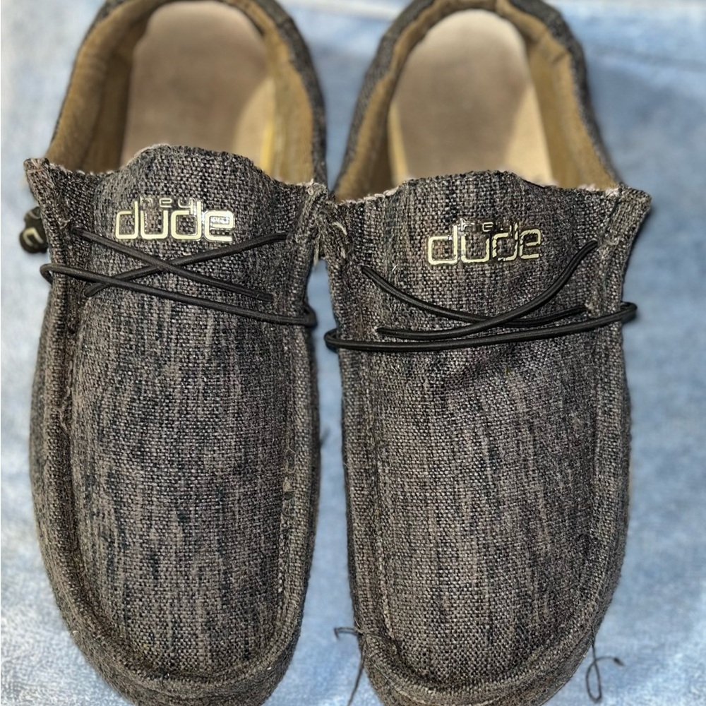 Hey Dude Men's Charcoal Slip-On Loafers